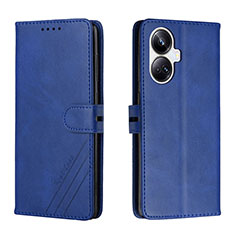 Coque Portefeuille Livre Cuir Etui Clapet H02X pour Realme 10 Pro+ Plus 5G Bleu