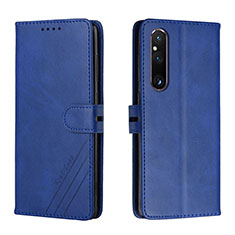Coque Portefeuille Livre Cuir Etui Clapet H02X pour Sony Xperia 1 V Bleu