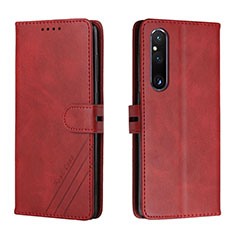 Coque Portefeuille Livre Cuir Etui Clapet H02X pour Sony Xperia 1 V Rouge