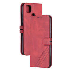 Coque Portefeuille Livre Cuir Etui Clapet H02X pour Xiaomi POCO C3 Rouge