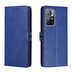 Coque Portefeuille Livre Cuir Etui Clapet H02X pour Xiaomi Poco M4 Pro 5G Bleu