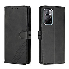 Coque Portefeuille Livre Cuir Etui Clapet H02X pour Xiaomi Poco M4 Pro 5G Noir
