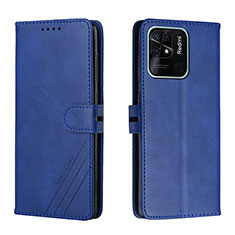 Coque Portefeuille Livre Cuir Etui Clapet H02X pour Xiaomi Redmi 10 Power Bleu