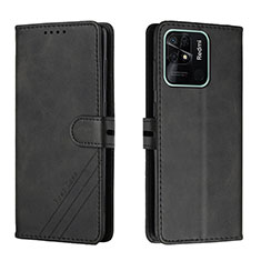 Coque Portefeuille Livre Cuir Etui Clapet H02X pour Xiaomi Redmi 10 Power Noir