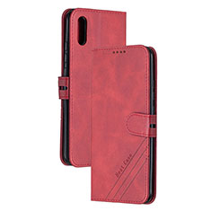 Coque Portefeuille Livre Cuir Etui Clapet H02X pour Xiaomi Redmi 9A Rouge