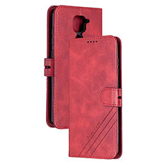 Coque Portefeuille Livre Cuir Etui Clapet H02X pour Xiaomi Redmi Note 9 Rouge