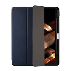 Coque Portefeuille Livre Cuir Etui Clapet H03 pour Apple iPad Pro 12.9 (2020) Bleu