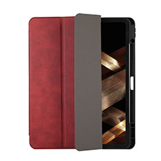 Coque Portefeuille Livre Cuir Etui Clapet H03 pour Apple iPad Pro 12.9 (2020) Rouge