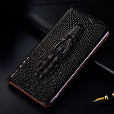 Coque Portefeuille Livre Cuir Etui Clapet H03P pour Apple iPhone 12 Pro Max Noir