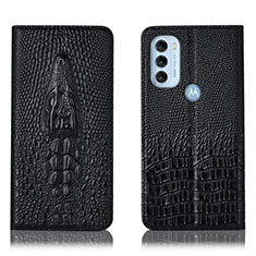 Coque Portefeuille Livre Cuir Etui Clapet H03P pour Motorola Moto G71 5G Noir