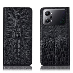 Coque Portefeuille Livre Cuir Etui Clapet H03P pour Oppo K10 Pro 5G Noir