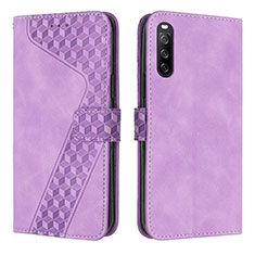 Coque Portefeuille Livre Cuir Etui Clapet H03X pour Sony Xperia 10 V Violet