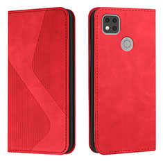 Coque Portefeuille Livre Cuir Etui Clapet H03X pour Xiaomi Redmi 10A 4G Rouge