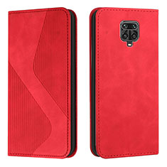 Coque Portefeuille Livre Cuir Etui Clapet H03X pour Xiaomi Redmi Note 9 Pro Max Rouge