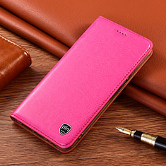 Coque Portefeuille Livre Cuir Etui Clapet H04P pour Motorola Moto Edge 20 Lite 5G Rose Rouge