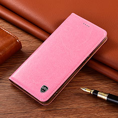 Coque Portefeuille Livre Cuir Etui Clapet H04P pour Motorola Moto G100 5G Rose