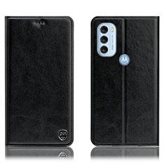 Coque Portefeuille Livre Cuir Etui Clapet H04P pour Motorola Moto G71 5G Noir