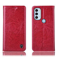 Coque Portefeuille Livre Cuir Etui Clapet H04P pour Motorola Moto G71 5G Rouge