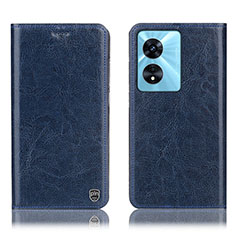 Coque Portefeuille Livre Cuir Etui Clapet H04P pour Oppo A78 5G Bleu