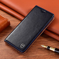 Coque Portefeuille Livre Cuir Etui Clapet H04P pour Samsung Galaxy Xcover 4 SM-G390F Bleu