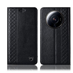 Coque Portefeuille Livre Cuir Etui Clapet H04P pour Xiaomi Mi 12S Ultra 5G Noir