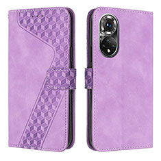 Coque Portefeuille Livre Cuir Etui Clapet H04X pour Huawei Nova 9 Violet