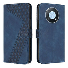 Coque Portefeuille Livre Cuir Etui Clapet H04X pour Huawei Nova Y90 Bleu