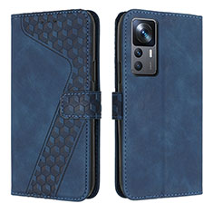 Coque Portefeuille Livre Cuir Etui Clapet H04X pour Xiaomi Mi 12T 5G Bleu