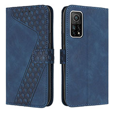 Coque Portefeuille Livre Cuir Etui Clapet H04X pour Xiaomi Redmi K30S 5G Bleu