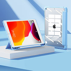 Coque Portefeuille Livre Cuir Etui Clapet H05 pour Apple iPad 10.2 (2019) Bleu