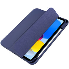 Coque Portefeuille Livre Cuir Etui Clapet H05 pour Apple iPad 10.9 (2022) Bleu