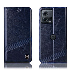 Coque Portefeuille Livre Cuir Etui Clapet H05P pour Motorola Moto Edge S30 Pro 5G Bleu