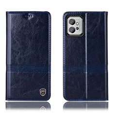 Coque Portefeuille Livre Cuir Etui Clapet H05P pour Motorola Moto G32 Bleu