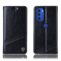 Coque Portefeuille Livre Cuir Etui Clapet H05P pour Motorola Moto G51 5G Noir