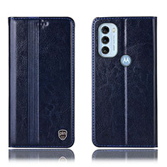 Coque Portefeuille Livre Cuir Etui Clapet H05P pour Motorola Moto G71 5G Bleu