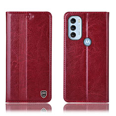 Coque Portefeuille Livre Cuir Etui Clapet H05P pour Motorola Moto G71 5G Rouge