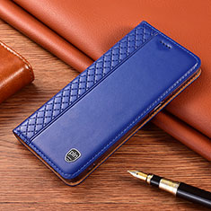 Coque Portefeuille Livre Cuir Etui Clapet H05P pour Samsung Galaxy S21 5G Bleu