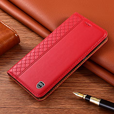 Coque Portefeuille Livre Cuir Etui Clapet H05P pour Samsung Galaxy S21 5G Rouge