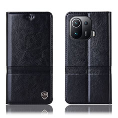 Coque Portefeuille Livre Cuir Etui Clapet H05P pour Xiaomi Mi 11 Pro 5G Noir