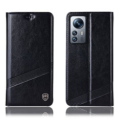 Coque Portefeuille Livre Cuir Etui Clapet H05P pour Xiaomi Mi 12 5G Noir
