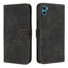 Coque Portefeuille Livre Cuir Etui Clapet H05X pour Motorola Moto E22S Noir