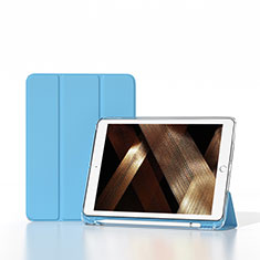 Coque Portefeuille Livre Cuir Etui Clapet H06 pour Apple iPad 10.2 (2020) Bleu Clair