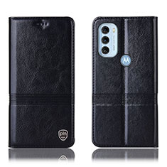 Coque Portefeuille Livre Cuir Etui Clapet H06P pour Motorola Moto G71 5G Noir