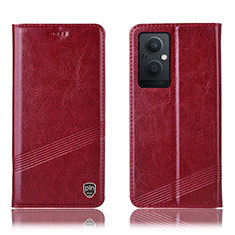 Coque Portefeuille Livre Cuir Etui Clapet H06P pour OnePlus Nord N20 5G Rouge