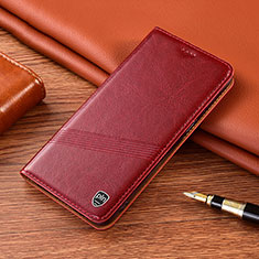 Coque Portefeuille Livre Cuir Etui Clapet H06P pour Samsung Galaxy M40 Rouge