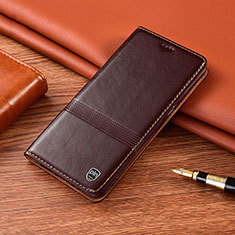 Coque Portefeuille Livre Cuir Etui Clapet H06P pour Samsung Galaxy Note 10 Lite Marron