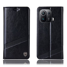 Coque Portefeuille Livre Cuir Etui Clapet H06P pour Xiaomi Mi 11 Pro 5G Noir