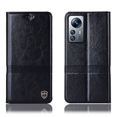 Coque Portefeuille Livre Cuir Etui Clapet H06P pour Xiaomi Mi 12 5G Noir