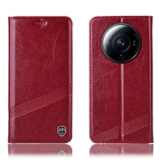 Coque Portefeuille Livre Cuir Etui Clapet H06P pour Xiaomi Mi 12 Ultra 5G Rouge
