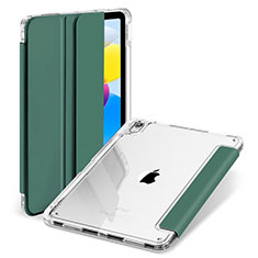 Coque Portefeuille Livre Cuir Etui Clapet H07 pour Apple iPad 10.9 (2022) Vert